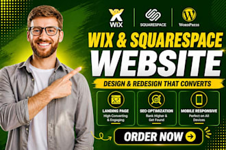 design squarespace wix booking event website,setup sqiarespace wix blog