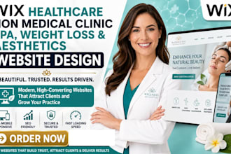 wix healthcare non medical clinic spa weight loss aesthetics website design