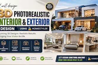 design 3d photorealistic interior and exterior design using homestyler
