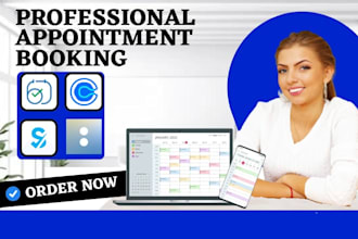 setup appointment booking calendly zoho bookings simplybook me acuity scheduling