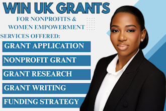 secure UK grants for nonprofits and women empowerment startups