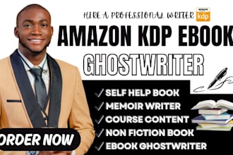 be non fiction ebook ghostwriter course content writer self help ebook editing