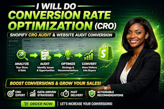 do conversion rate optimization cro, website audit conversion, shopify cro audit