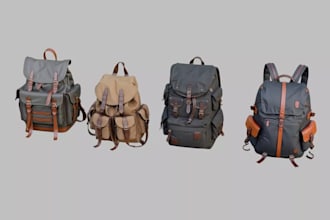design custom handbags, tote bags, backpacks and 3d bag models