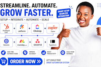 setup hubspot crm jotform clickup integrate zapier website monday asana typeform