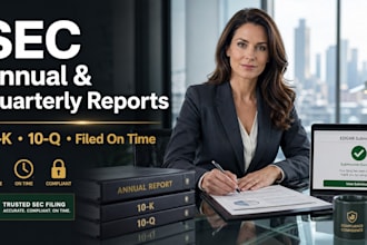 prepare and file your sec edgar annual or quarterly report on time