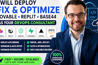 deploy fix lovable replit apps as devops consultant
