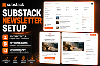 setup substack newsletter account and optimize posts for growth fast
