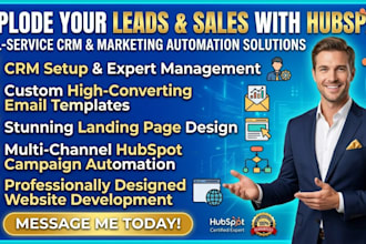 hubspot CRM email template landing page hubspot campaign automation website