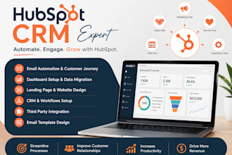 be hubspot crm expert, husbpot email automation hubspot workflows hubspot sales