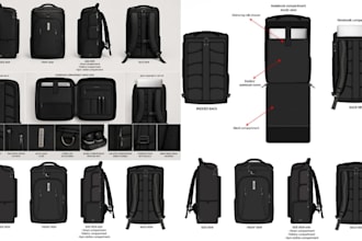 sketch bag tech pack factory standard backpack duffle bag tote bag tech pack