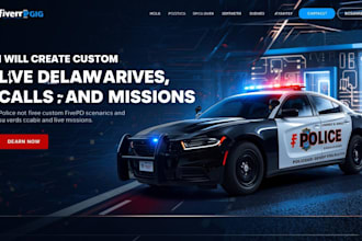 create custom fivepd scenarios, calls and police missions