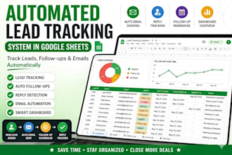 automate your cold emailing ,follow ups ,lead tracking sheet