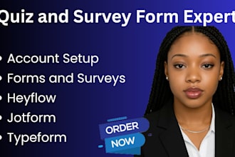 create online forms, quiz, surveys using jotform, google forms, typeform outgrow