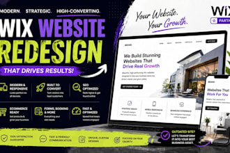 wix website redesign wix website design wix website development wix online