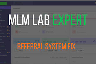 fix and customize MLM lab laravel system, commissions and referral logic