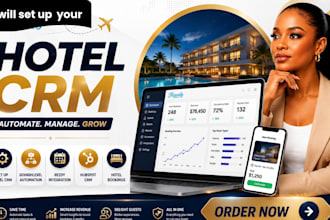 set up hotel crm gohighlevel crm automation rezdy hubspot crm hotel bookings