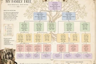 do genealogy research for your ancestors and create a detailed family tree