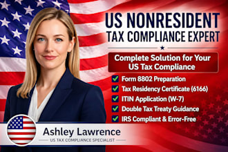 handle US nonresident tax compliance itin 8802 6166