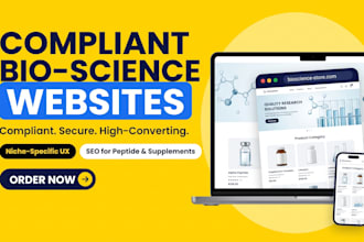 design a compliant peptide website, research store, or nutraceutical website