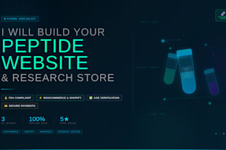 build a fda compliant peptide website peptide store or nutraceutical website