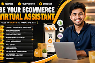 be your ecommerce virtual assistance seo shopify VA data entry
