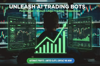 develop auto trade polymarket bot, webull bot, algo trading bot, robinhood bot