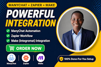 manychat zapier make automation workflow integration ai automation