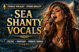 sing sea shanty, ethereal vocals, irish celtic, medieval fantasy, pirate song