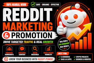 be your reddit marketing manager for saas and ecommerce growth