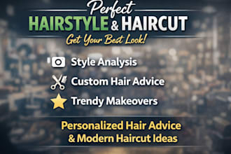 design a fresh haircut and hairstyle that fits your personality and face shape
