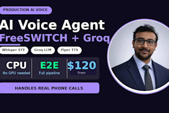 build an ai voice agent with freeswitch and groq llm