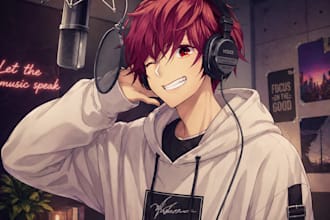 record a young or adult nsfw cartoon or anime boy asmr voice for any project