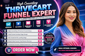 do thrivecart funnel setup sales funnel landing page vsl funnel vsl landing page