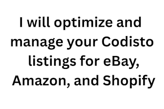 optimize and manage your codisto listings for ebay, amazon, and shopify