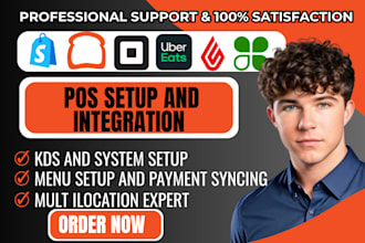 setup toast pos, square pos, clover pos, shopify pos integration