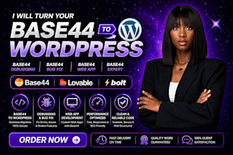 base44 to wordpress base44 debugging base44 bug fix base44 web app base44