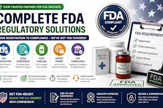 handle fda registration and 510k submission