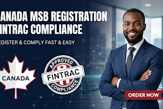 register your canada msb with fintrac and provide aml compliance