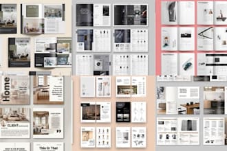 design product catalog, lookbook, catalogue magazine for furniture home interior