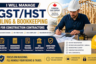 manage gst hst filing and bookkeeping for construction contractors