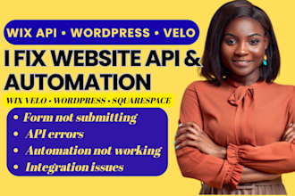 fix wix velo api wordpress api squarespace api and website automation issues
