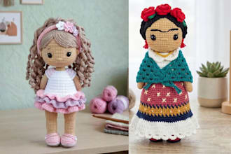 create custom crochet patterns for plush toys dolls and soft handmade birthday