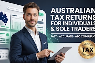 prepare lodge australian individual sole trader small business tax returns