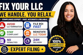file us llc annual report, boi report to avoid llc termination and reinstate llc