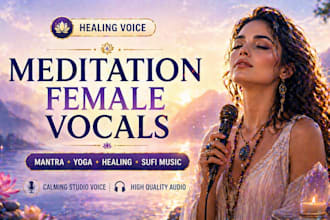 sing mantra, guided meditation, healing music, relaxing, yoga music, sufi vocals