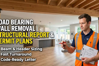 provide a structural engineering letter for load bearing wall removal