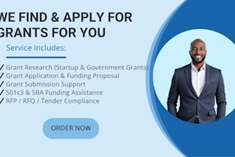 find and apply for grants, startup grant and government grant funding