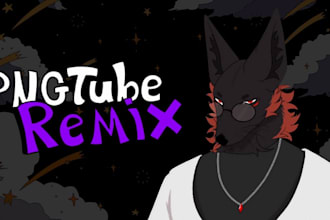 create a pngtuber remix model art and rig