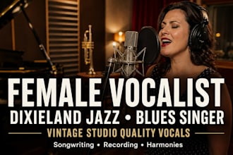 record female vocalist dixieland jazz vocals blues singer vintage style vocals